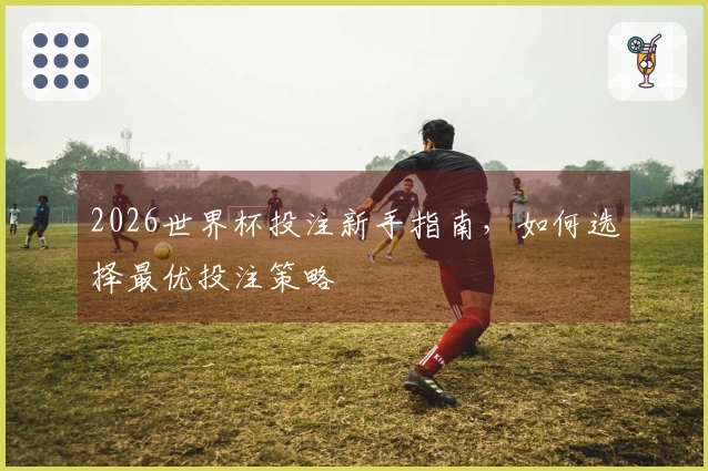 2026世界杯投注新手指南，如何选择最优投注策略